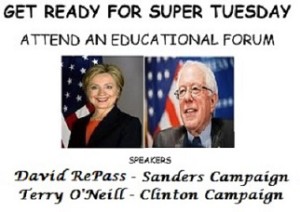 160224 Clinton Sanders Forum